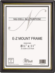 Nudell - 18 Piece Black/Gold Document Holders-Certificate/Document - 11" High x 8-1/2" Wide - Benchmark Tooling