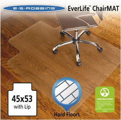 ES Robbins - 53" Long x 45" Wide, Chair Mat - Rectangular, Straight Edge Style - Benchmark Tooling