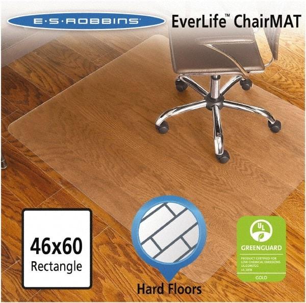 ES Robbins - 60" Long x 46" Wide, Chair Mat - Rectangular, Straight Edge Style - Benchmark Tooling