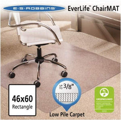 ES Robbins - 60" Long x 46" Wide, Chair Mat - Rectangular, Crystal Edge Style - Benchmark Tooling