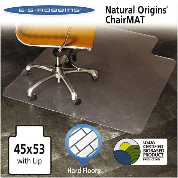 ES Robbins - 53" Long x 45" Wide, Chair Mat - Rectangular, Straight Edge Style - Benchmark Tooling