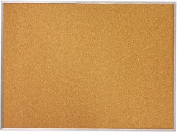 Mead - 96" Wide x 48" High Open Cork Bulletin Board - Natural (Color) - Benchmark Tooling