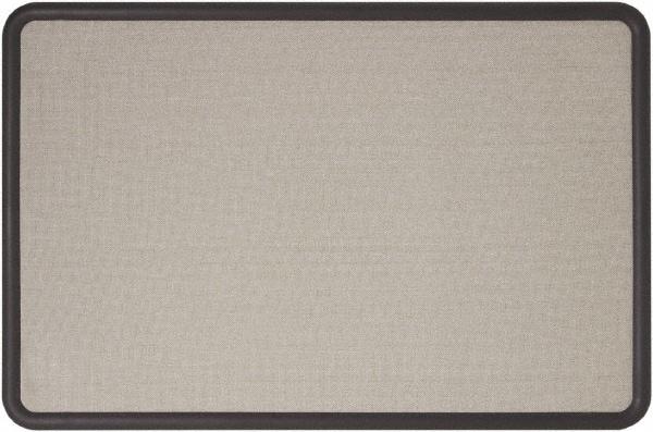 Quartet - 36" Wide x 24" High Cork Bulletin Board - Fabric, Gray - Benchmark Tooling