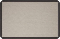 Quartet - 36" Wide x 24" High Cork Bulletin Board - Fabric, Gray - Benchmark Tooling