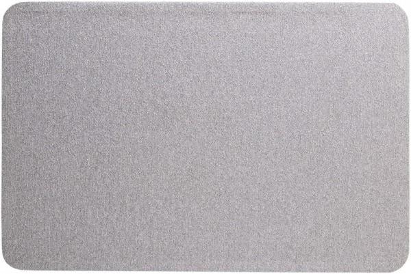 Quartet - 36" Wide x 24" High Cork Bulletin Board - Fabric, Gray - Benchmark Tooling