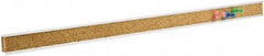 Quartet - 36" Wide x 1" High Cork Bulletin Bar - Brown - Benchmark Tooling