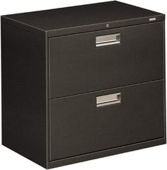 Hon - 30" Wide x 28-3/8" High x 19-1/4" Deep, 2 Drawer Roll-Out - Steel, Charcoal - Benchmark Tooling