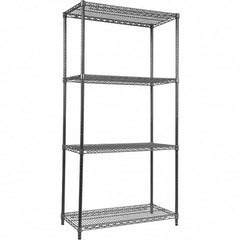 Starter Unit Wire Shelving: 4 Shelves 36″ Wide, 18″ Deep, 72″ High