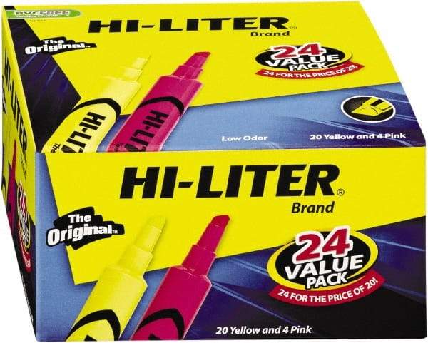 HiLiter - Pink, Yellow Highlighter - Chisel Tip, AP Nontoxic Ink - Benchmark Tooling