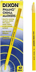 DIXON - Yellow China Marker - Soft Crayon Tip, Wax - Benchmark Tooling