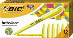 Bic - Flouorescent Yellow Highlighter - Chisel Tip, Water Base Ink - Benchmark Tooling