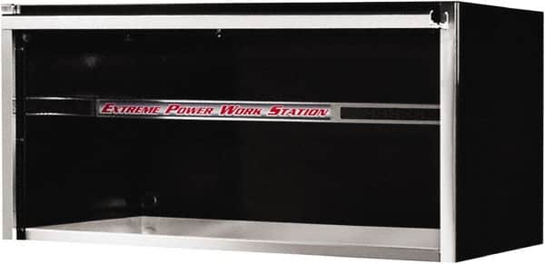 EXTREME TOOLS - Tool Storage Workstation - 55" Wide x 30" Deep x 26-3/8" High, 11 Gauge Steel, Black - Benchmark Tooling