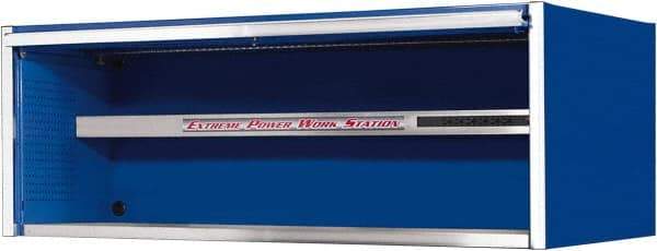 EXTREME TOOLS - Tool Storage Workstation - 72" Wide x 30" Deep x 26-3/8" High, 11 Gauge Steel, Blue - Benchmark Tooling