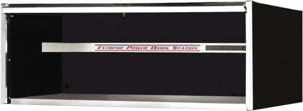 EXTREME TOOLS - Tool Storage Workstation - 72" Wide x 30" Deep x 26-3/8" High, 11 Gauge Steel, Black - Benchmark Tooling