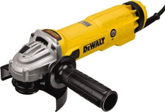 DeWALT - 4-1/2 & 5" Wheel Diam, 11,000 RPM, Corded Angle & Disc Grinder - 5/8-11 Spindle - Benchmark Tooling