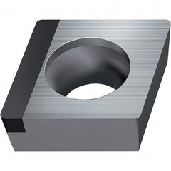 Walter - CCGW FSL-9 Grade WDN10 Turning Insert - Polycrystaline Diamond Finish, 80° Rhombic, 6.35mm Inscr Circle, 2.38mm Thick, 0.4mm Corner Radius - Benchmark Tooling