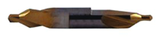 #8 x 3-1/2 OAL 60° HSS Combined Drill & Countersink-TiN Coated - Benchmark Tooling