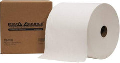 PRO-SOURCE - Dry Shop Towel/Industrial Wipes - Jumbo Roll, 12" x 12" Sheet Size, White - Benchmark Tooling