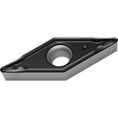 Walter - VCMT221 PF4 Grade WMP20S Carbide Turning Insert - TiCN/Al2O3/TiCN Finish, 35° Diamond, 1/4" Inscr Circle, 1/8" Thick, 1/64" Corner Radius - Benchmark Tooling