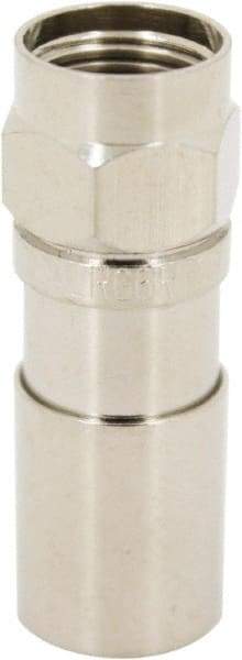 Ideal - Straight, RTQ Compression Coaxial Connector - Compatible with RG6 - Benchmark Tooling