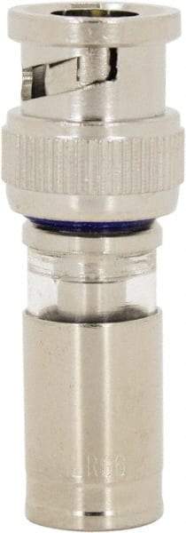 Ideal - Straight, BNC Compression Coaxial Connector - Compatible with RG6, Brass Body - Benchmark Tooling