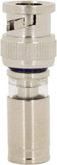 Ideal - Straight, BNC Compression Coaxial Connector - Compatible with RG6, Brass Body - Benchmark Tooling