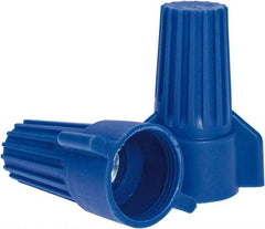 Ideal - 3, 12 to 2, 6 AWG, 600 Volt, Flame Retardant, Wing Twist on Wire Connector - Blue, 221°F - Benchmark Tooling