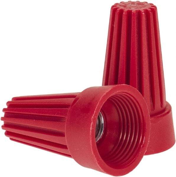 Ideal - 2, 14 to 4, 12 AWG, 600 Volt, Flame Retardant, Standard Twist on Wire Connector - Red, 221°F - Benchmark Tooling