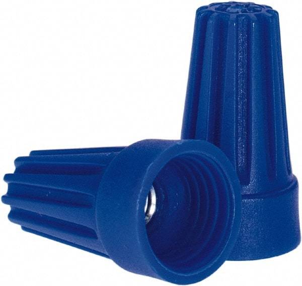 Ideal - 3, 20 to 3, 16 AWG, 300 Volt, Flame Retardant, Standard Twist on Wire Connector - Blue, 221°F - Benchmark Tooling