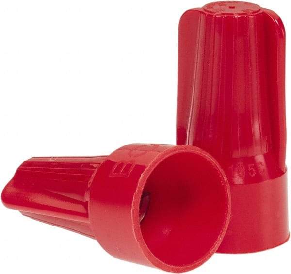 Ideal - 2, 18 to 5, 12 AWG, 600 Volt, Flame Retardant, Standard Twist on Wire Connector - Red, 221°F - Benchmark Tooling