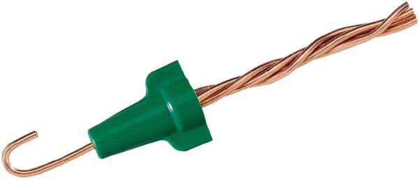 Ideal - 2, 14 to 4, 12 AWG, 600 Volt, Flame Retardant, Wing Twist on Wire Connector - Green, 221°F - Benchmark Tooling