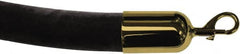 Tensator - 6' Long x 2" Wide Velour Rope - Black - Benchmark Tooling