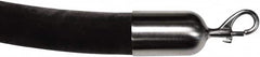 Tensator - 6' Long x 2" Wide Velour Rope - Black - Benchmark Tooling