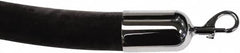 Tensator - 6' Long x 2" Wide Velour Rope - Black - Benchmark Tooling