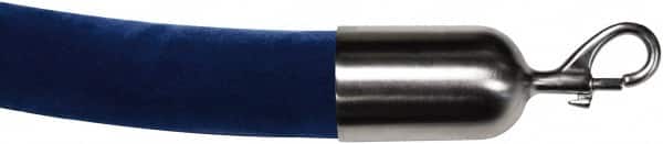 Tensator - 6' Long x 2" Wide Velour Rope - Blue - Benchmark Tooling
