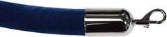 Tensator - 6' Long x 2" Wide Velour Rope - Blue - Benchmark Tooling
