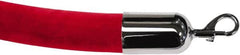Tensator - 6' Long x 2" Wide Velour Rope - Red - Benchmark Tooling