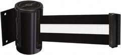 Tensator - 4" High x 2" Long x 3" Wide Barricade Tape Dispenser - Steel, Black Powdercoat Finish, Black, Use with Tensabarrier - Benchmark Tooling