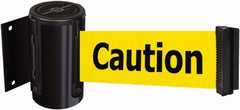 Tensator - 4" High x 2" Long x 3" Wide Barricade Tape Dispenser - Steel, Black Powdercoat Finish, Black, Use with Tensabarrier - Benchmark Tooling