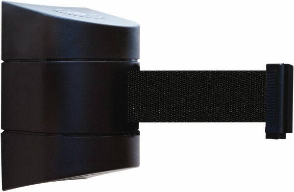 Tensator - 5" High x 3" Long x 3" Wide Barricade Tape Dispenser - Steel, Black Powdercoat Finish, Black, Use with Tensabarrier - Benchmark Tooling