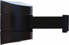 Tensator - 5" High x 3" Long x 3" Wide Barricade Tape Dispenser - Steel, Black Powdercoat Finish, Black, Use with Tensabarrier - Benchmark Tooling