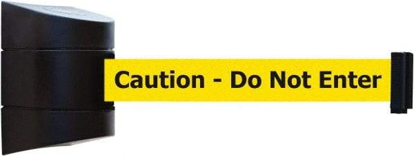 Tensator - 5" High x 3" Long x 3" Wide Barricade Tape Dispenser - Steel, Black Powdercoat Finish, Black, Use with Tensabarrier - Benchmark Tooling