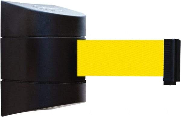 Tensator - 5" High x 3" Long x 3" Wide Barricade Tape Dispenser - Steel, Black Powdercoat Finish, Black, Use with Tensabarrier - Benchmark Tooling