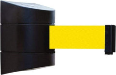 Tensator - 5" High x 3" Long x 3" Wide Barricade Tape Dispenser - Steel, Black Powdercoat Finish, Black, Use with Tensabarrier - Benchmark Tooling