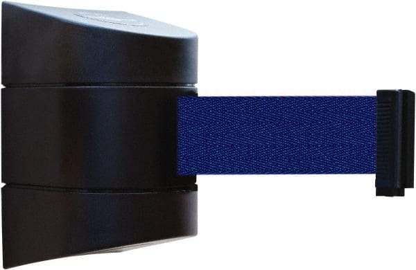 Tensator - 5" High x 3" Long x 3" Wide Barricade Tape Dispenser - Steel, Black Powdercoat Finish, Black, Use with Tensabarrier - Benchmark Tooling