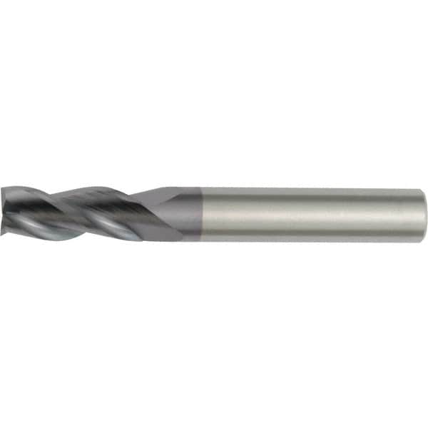 Kennametal - 10mm, 3 Flute, Single End, Solid Carbide, Corner Chamfer End Mill - 72mm OAL, 45° Helix, Right Hand Flute, 19mm LOC, Right Hand Cut - Benchmark Tooling