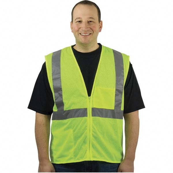 PIP - Size L Yellow Mesh General Purpose High Visibility Vest - Benchmark Tooling