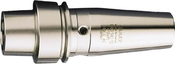 HAIMER - 1/8" Hole Diam, HSK40E Taper Shank Shrink Fit Tool Holder & Adapter - 2.36" Projection, 0.39" Nose Diam, 0.35" Clamping Depth, 25,000 RPM - Exact Industrial Supply