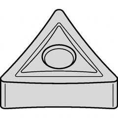 Kennametal - TNGP330.5 Grade KCU10 Carbide Turning Insert - TiAlN Finish, 60° Triangle, 3/8" Inscr Circle, 3/16" Thick, 0.008" Corner Radius - Benchmark Tooling