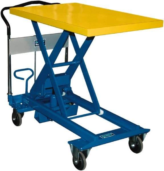 Southworth - 1,100 Lb Capacity Portable Foot-Operated Scissor Lift Table - 11.8" to 36-3/5" Lift Height, 35.81" Platform Length x 23.6" Platform Width - Benchmark Tooling
